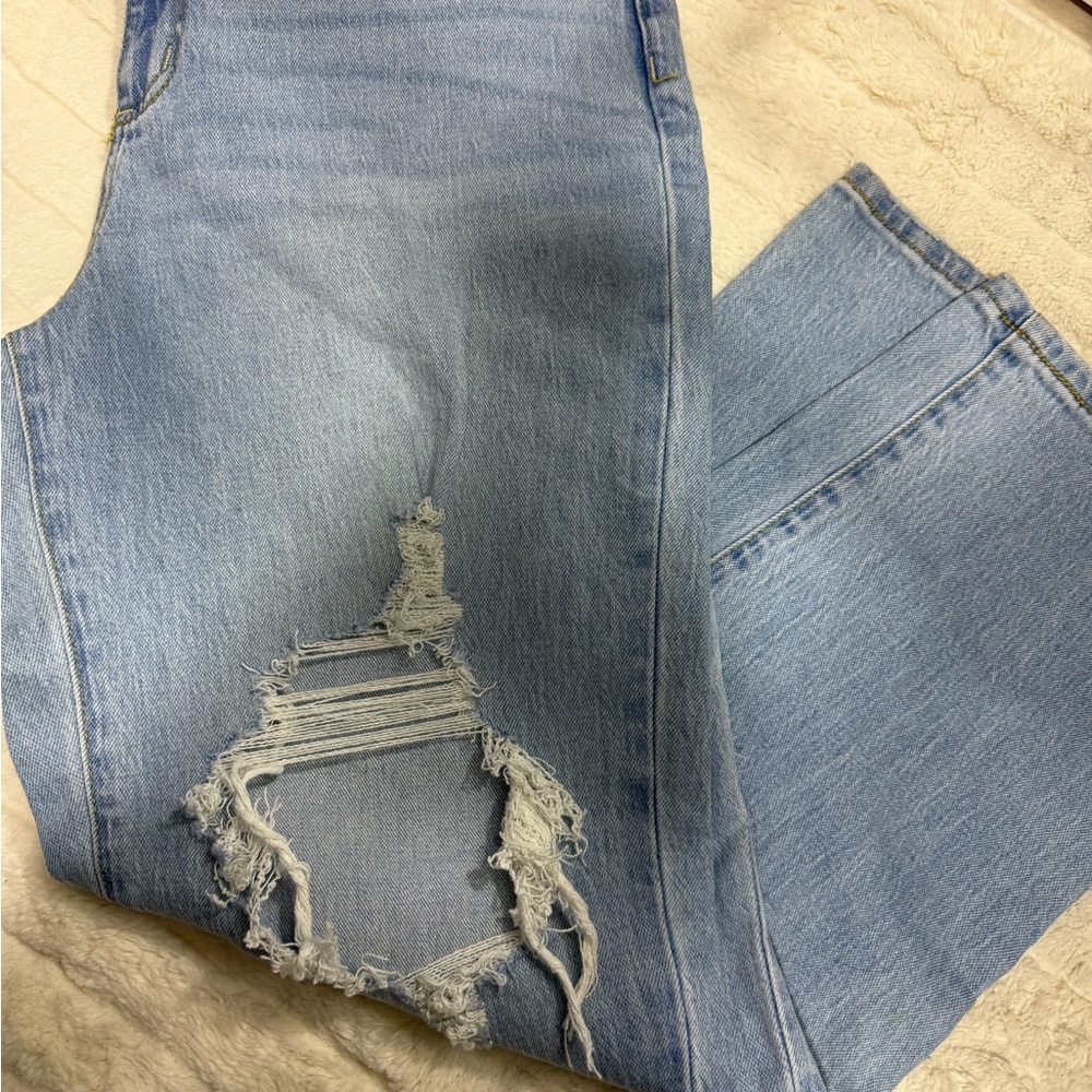 Universal Thread Light Blue Ripped Boyfriend Jeans